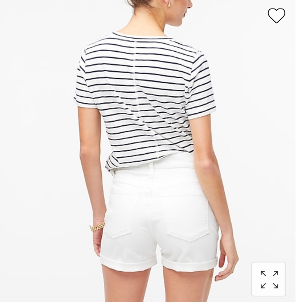 J.Crew Classic Denim Shorts Chalk White - Picture 5 of 6